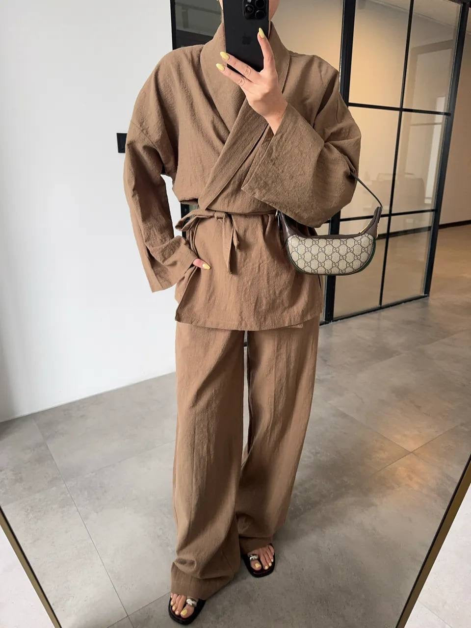 Kimono set u braon boji 💫